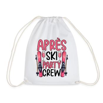 Équipe de fête après ski - Sac de sport léger - blanc - Devant