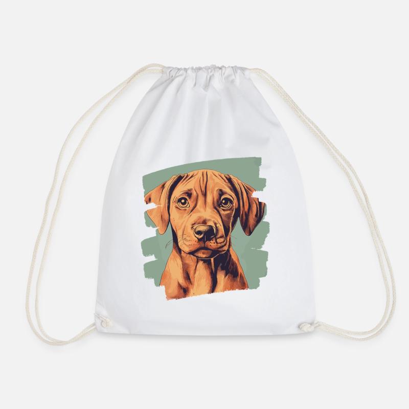 Rhodesian Ridgeback - Turnbeutel - Weiß