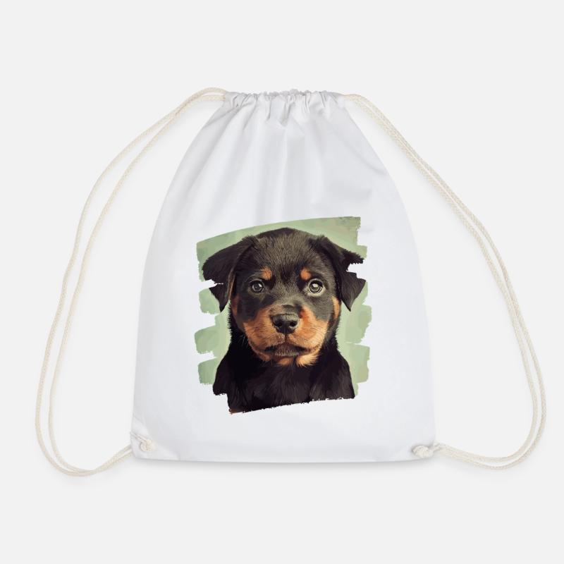 Rottweiler - Turnbeutel - Weiß