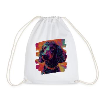 Caniche - Sac de sport léger - blanc - Devant