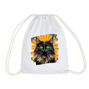 Maine coon - Sac de sport léger - blanc - Devant