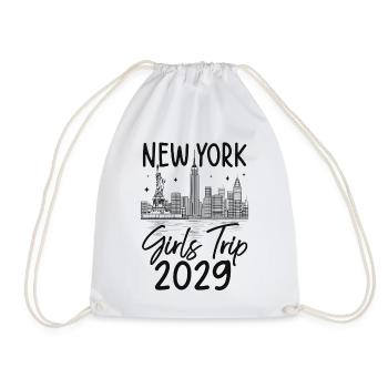Girls Trip New York 2029 - Drawstring Bag - white - Front
