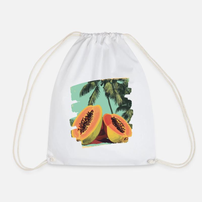 Papaya - Turnbeutel - Weiß