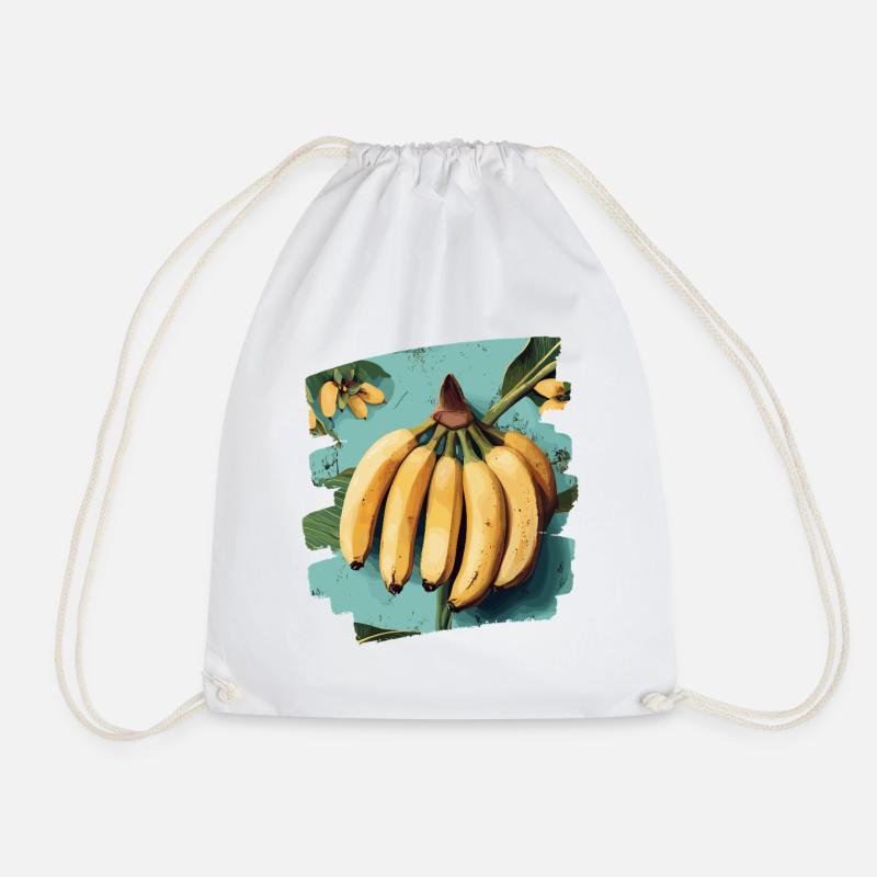 Banane - Turnbeutel - Weiß