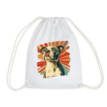 American Staffordshire 2 - Turnbeutel - Weiß - Vorne