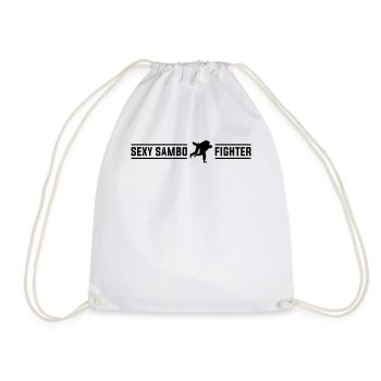 Sexy Sambo fighter - Sambo Martial Arts Sambo - Drawstring Bag - white - Front