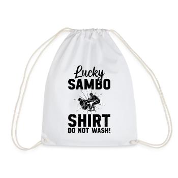 Chemise Lucky Sambo Ne lavez pas ! - Sambo drôle - Sac de sport léger - blanc - Devant