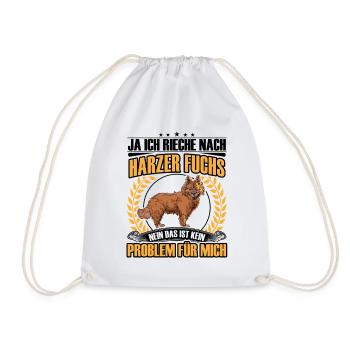 Harz Fox Smell of Old German Herding Dog - Drawstring Bag - white - Front