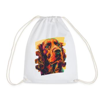 Cocker Spaniel - Sac de sport léger - blanc - Devant