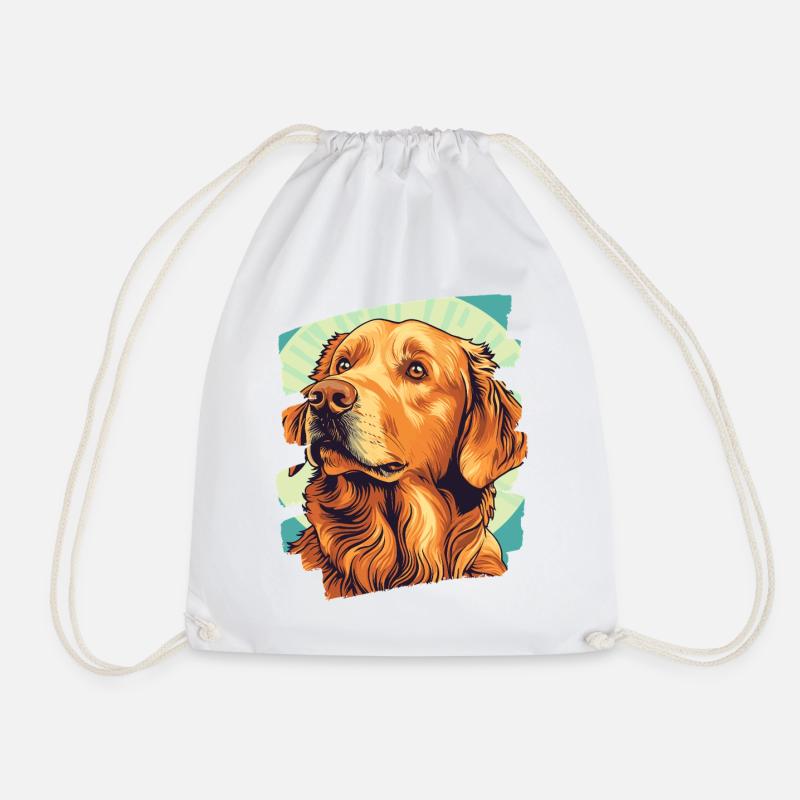 Golden Retriever - Turnbeutel - Weiß