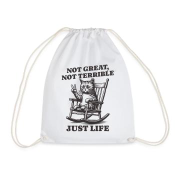 Drôle de dicton de raton laveur – Just Life - Sac de sport léger - blanc - Devant