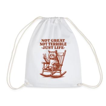 Drôle de dicton de raton laveur – Just Life - Sac de sport léger - blanc - Devant