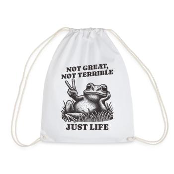 Drôle de dicton de raton laveur – Just Life - Sac de sport léger - blanc - Devant