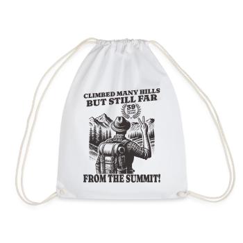 Funny Wanderer Birthday 39 Years - Drawstring Bag - white - Front