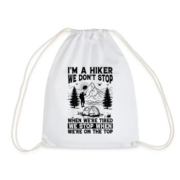 Funny Hiking Quotes Mountain Hiking - Turnbeutel - Weiß - Vorne