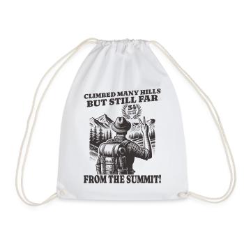 Funny Wanderer Birthday 34 Years - Drawstring Bag - white - Front