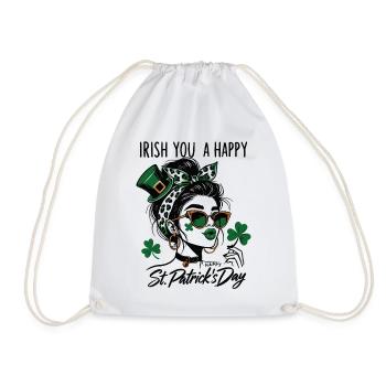 Irlandais Vous Une Fille Heureuse De La Saint-Patrick - Sac de sport léger - blanc - Devant