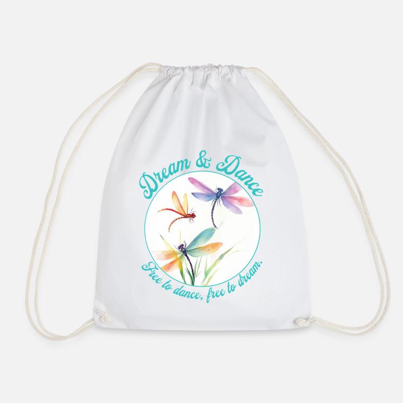 Dream & Dance – Light and Free Aesthetic - Turnbeutel - Weiß