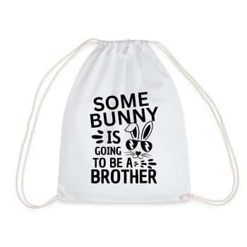 Funny Easter Baby Sibling Design - Drawstring Bag - white - Front