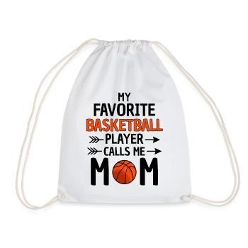 Fière maman de basket-ball - Sac de sport léger - blanc - Devant