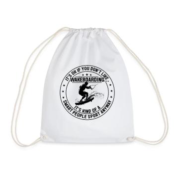 Wakeboarder - Ce n’est pas grave si vous n’aimez pas - Sac de sport léger - blanc - Devant
