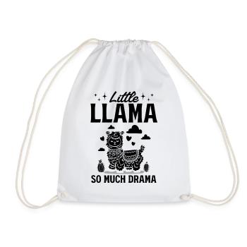 Petit lama tant de drame - Alpaga Lama Llama - Sac de sport léger - blanc - Devant