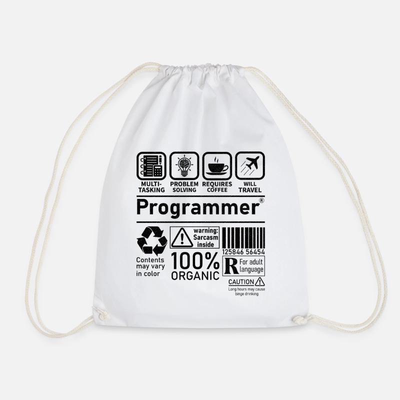 Programmer multi tasking problem solving requires - Turnbeutel - Weiß