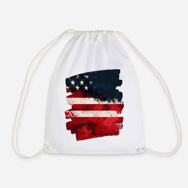 Drapeau des États-Unis d’Amérique - Sac de sport léger - blanc
