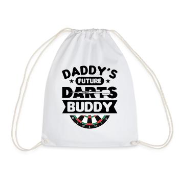 Dart Dartspieler Dartspiel Herren - Turnbeutel - Weiß - Vorne