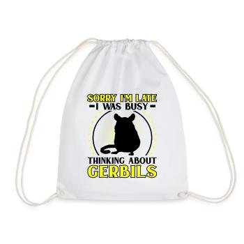 La gerbille a besoin de moi gerbille rongeur - Sac de sport léger - blanc - Devant