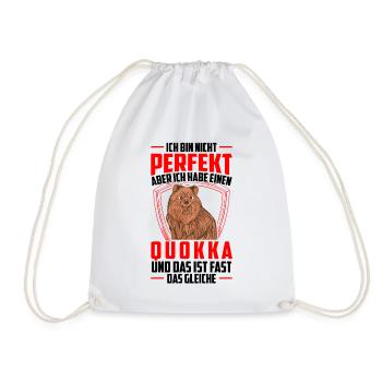 Quokka nicht perfekt Beuteltier Quokka - Turnbeutel - Weiß - Vorne