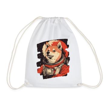 Shiba Inu Astronaute - Sac de sport léger - blanc - Devant