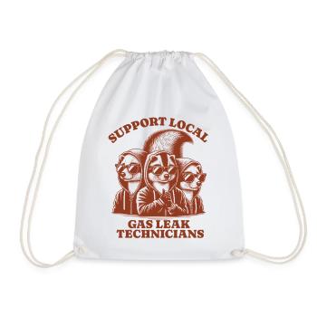 skunk Lovers - Support Local gas leak technicians - Drawstring Bag - white - Front