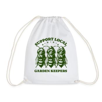 Amoureux des abeilles - Soutenez les jardiniers locaux - Sac de sport léger - blanc - Devant