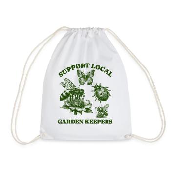 Amoureux des papillons d’abeille - Soutenir Jardin local - Sac de sport léger - blanc - Devant