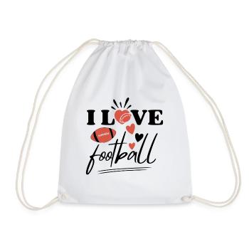 J’adore le dicton du football américain - Sac de sport léger - blanc - Devant