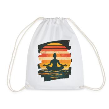 Yoga Namaste Meditation - Turnbeutel - Weiß - Vorne