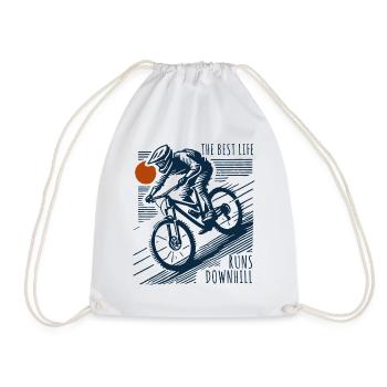 Aventure à vélo Rétro Descente - Sac de sport léger - blanc - Devant