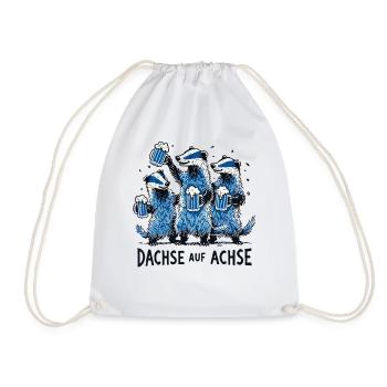 Dachse Auf Achse Party Crew Spaß - Turnbeutel - Weiß - Vorne
