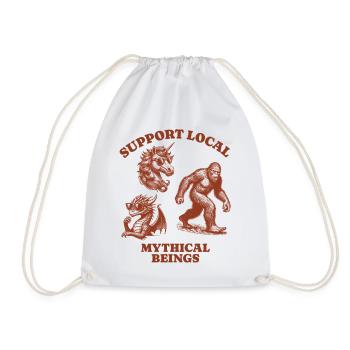 dragons unicorn Lovers - Support Local mythical - Turnbeutel - Weiß - Vorne
