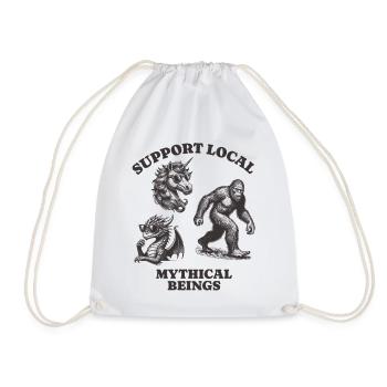 dragons unicorn Lovers - Support Local mythical - Turnbeutel - Weiß - Vorne