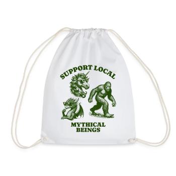 dragons unicorn Lovers - Support Local mythical - Turnbeutel - Weiß - Vorne