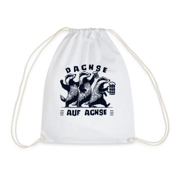 Dachse Auf Achse Party Crew Spaß - Turnbeutel - Weiß - Vorne