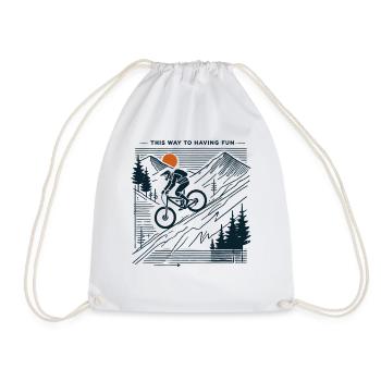 Aventure à vélo Montagne Plaisir - Sac de sport léger - blanc - Devant