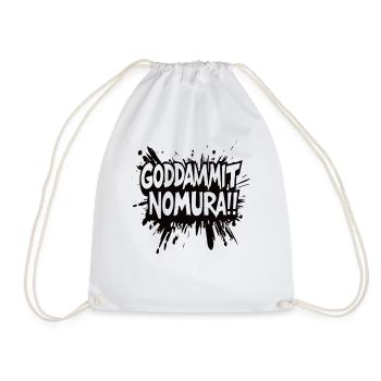 Goddammit Nomura – Splatter Design - Turnbeutel - Weiß - Vorne