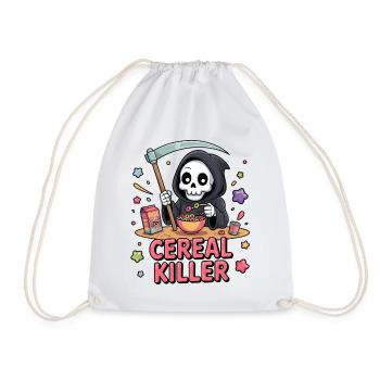 Drôle de faucheuse au muesli - Sac de sport léger - blanc - Devant