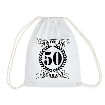 50.Geburtstag , Germany - Turnbeutel - Weiß - Vorne