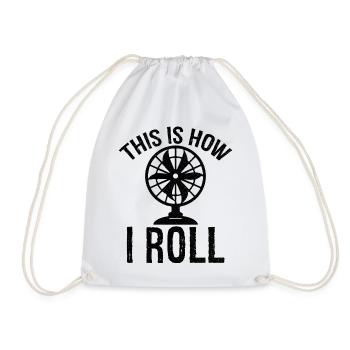 c’est comme ça que je roule Ventilateur de table - Sac de sport léger - blanc - Devant