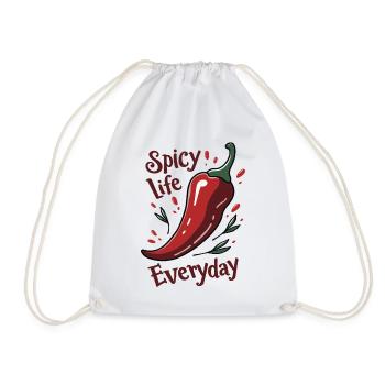 Spicy Life – Chili Vibes für jeden Tag - Turnbeutel - Weiß - Vorne