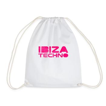 Ibiza Techno - Turnbeutel - Weiß - Vorne